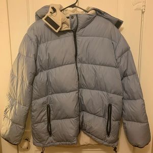 Lands’End Light Purple/Cream Reversible Ski Jacket